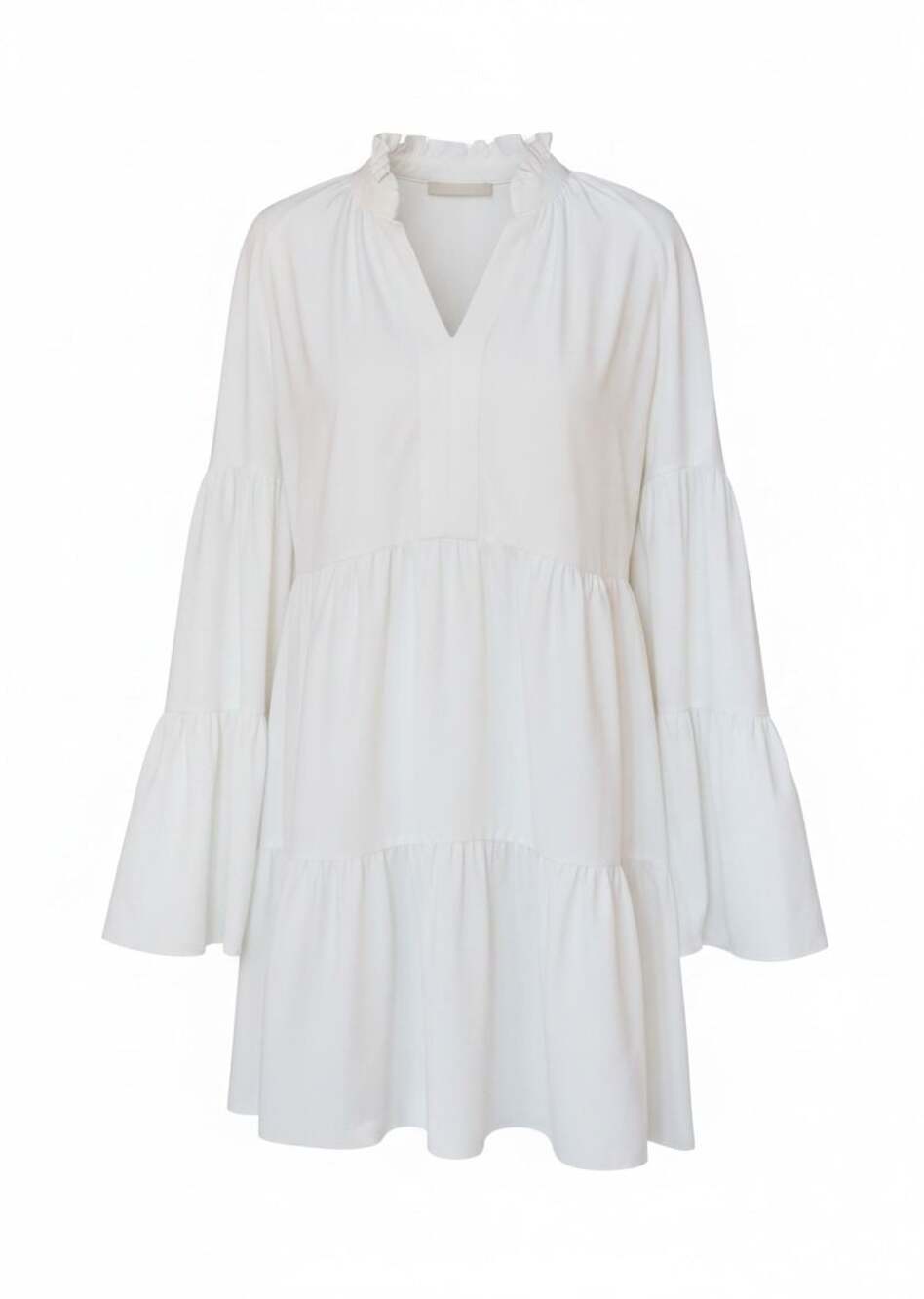 Amanda Uprichard Alexis Tiered Mini Dress Ivory Size S